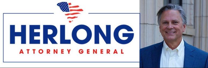 William Herlong For S.C. Attorney General "Send Me To Columbia, I'll ...