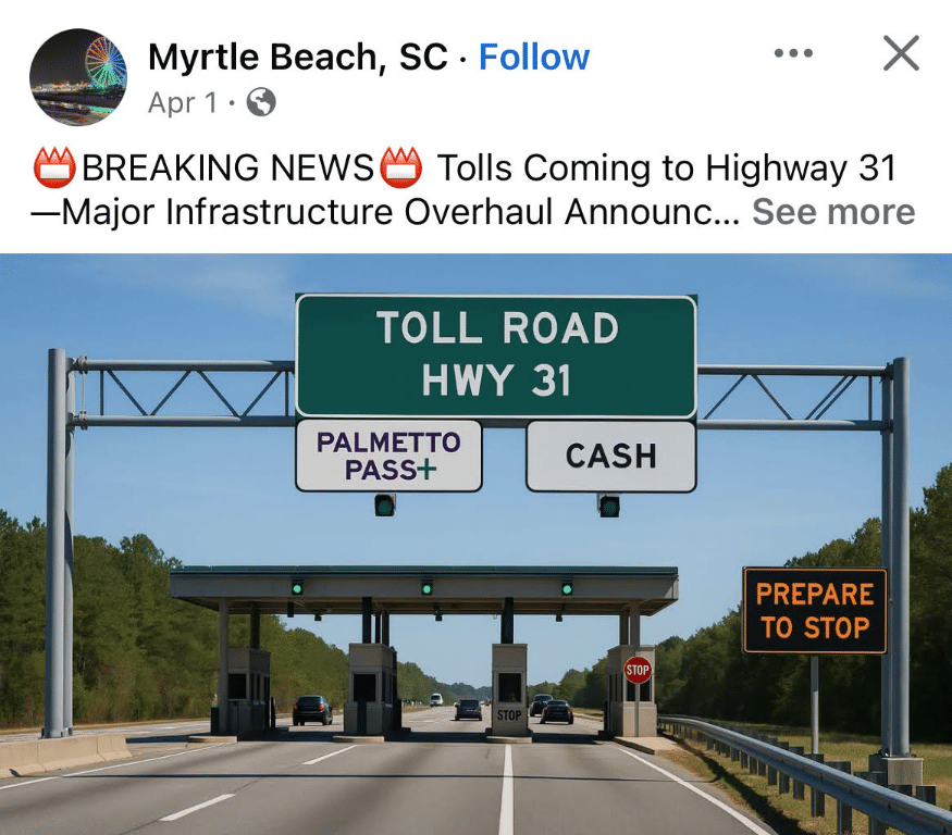 Highway 31 toll road